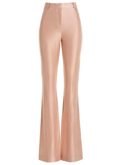 Alexandre Vauthier Shiny Stretch Pants In Rosado