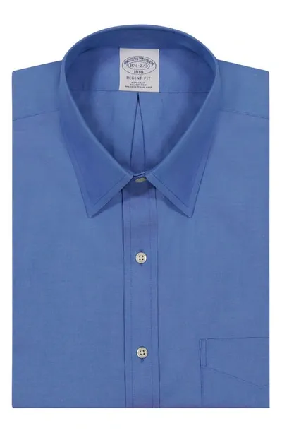 Brooks Brothers Non-iron Regent Fit Dress Shirt In Sld Fb