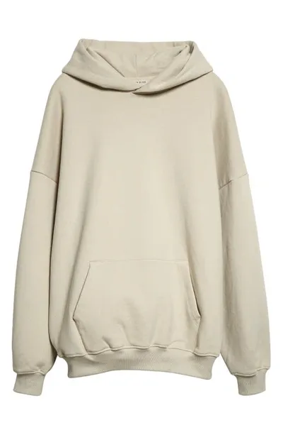 Fear Of God Eternal Logo-flocked Cotton-jersey Hoodie In Cement