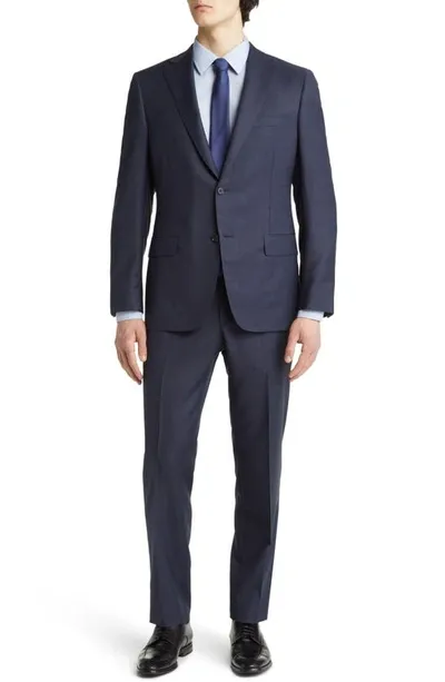 Hickey Freeman Check Wool Suit In Blue