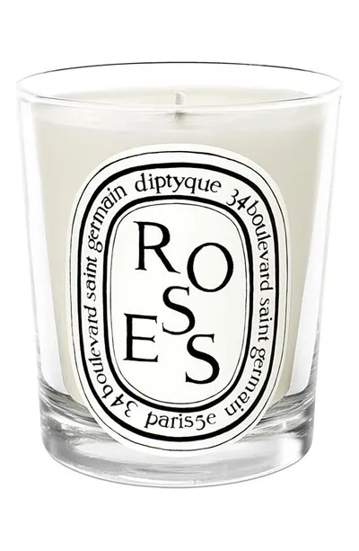 Diptyque Rose Scented Candle, 6.5 Oz. In White