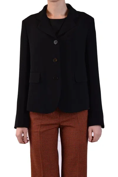 Alberto Biani Classic Buttoned Jacket In Black