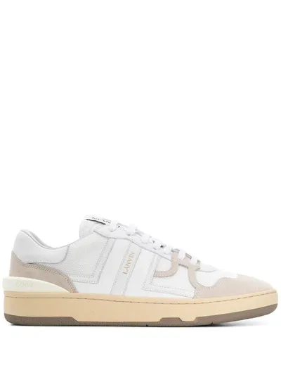 Lanvin Bumper Sneakers With Contrasting Panels In White