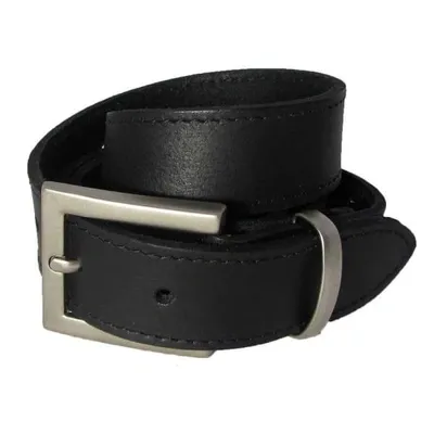 Gucci Men's The Orion Black Belt Silver Buckle