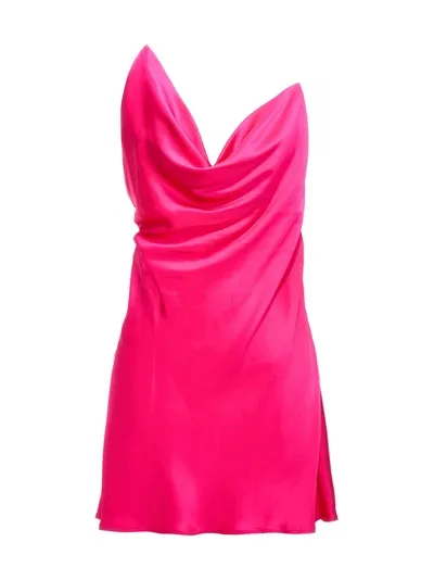 Y/project Satin Dress Dresses Fuchsia