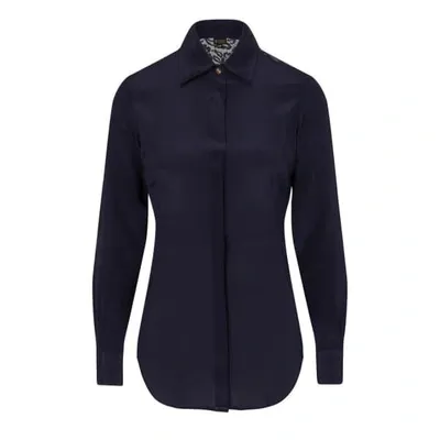 Gucci Midnight Blue Fitted Silk Shirt