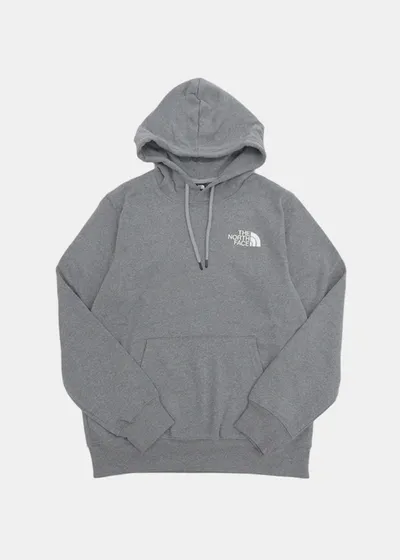 The North Face Grey Box Nse Hoodie In Tnf Medium Grey Heather/tnfblack