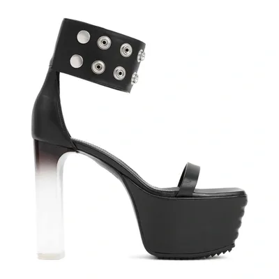 Rick Owens Eyelet Strap Detail Platform Sandals