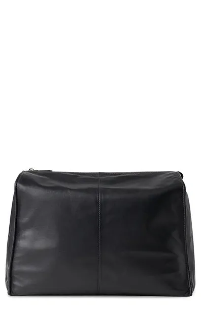 The Row Aspen Clutch Bag In Napa Leather In Black