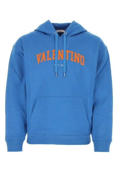 Valentino Sweatshirt  Men Color Turquoise In Blue