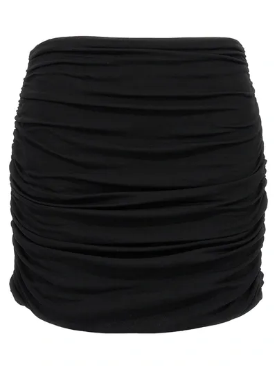 Tory Burch Draped Skirt Skirts Black In 黑色的