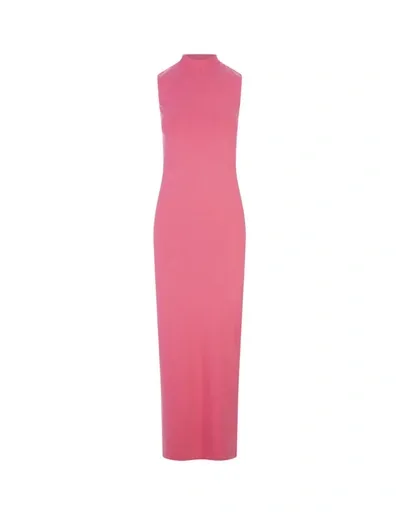 Sportmax Calcio Maxi Dress In Pink