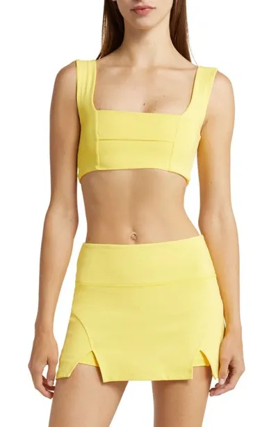 Solely Fit Movement Performance Sports Bra In Lemon