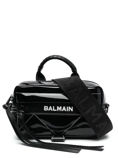 Balmain Galaxy Vinyl Camera Case In Black