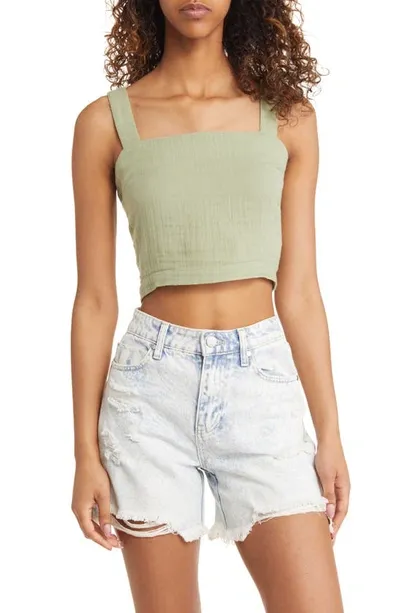 Rip Curl Premium Surf Crop Tank In Mid Green