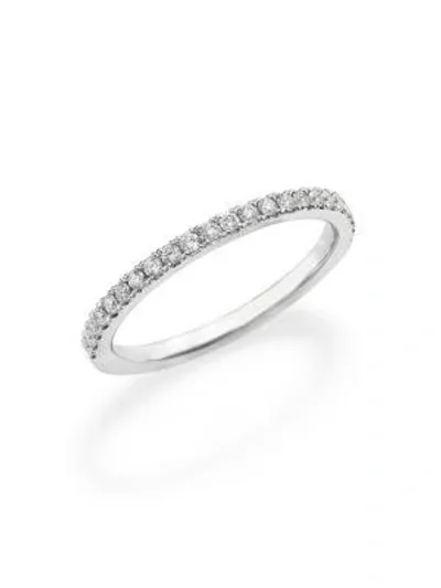 De Beers Platinum Channel-set Half Eternity Diamond Band Ring