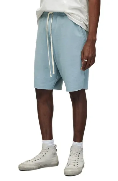 Allsaints Helix Sweat Shorts In Still Blue