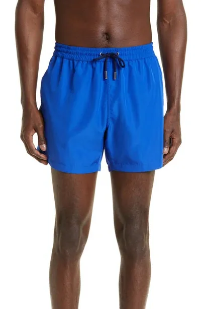 Thom Sweeney Swim Shorts In Cobalt Blue