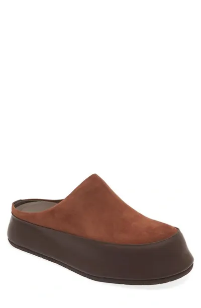 Jacquemus Les Goia Mules In Dark Brown