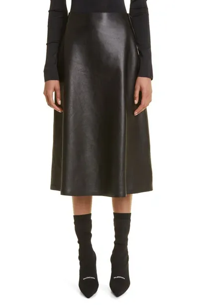 Balenciaga A-line Skirt In Black