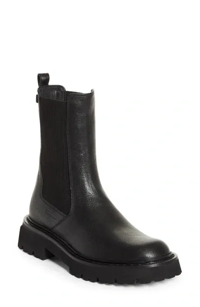 Ferragamo Oderico Lug Sole Chelsea Boot In Nero