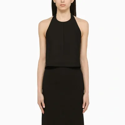 Wardrobe.nyc Backless Virgin-wool Top In Black