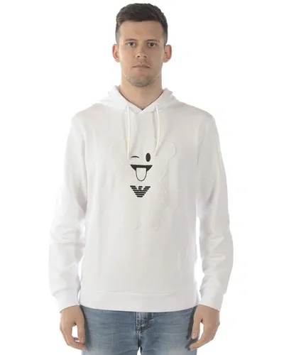 Emporio Armani Sweatshirt Hoodie In White