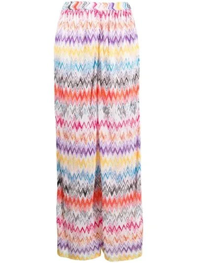 Missoni Printed High-rise Wide-leg Pants In Multicolor