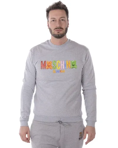 Moschino Swim Sweatshirt Hoodie In Grey