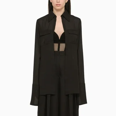 Monot Georgette Shirt In Black