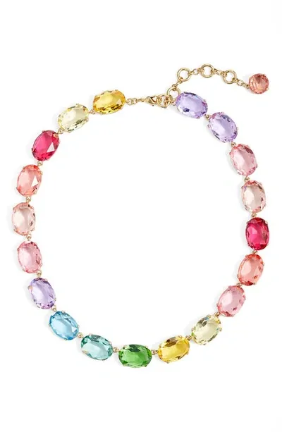 Roxanne Assoulin Simply Rainbow Gold-tone Crystal Necklace