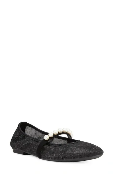 Stuart Weitzman Goldie Ballet Flat In Black