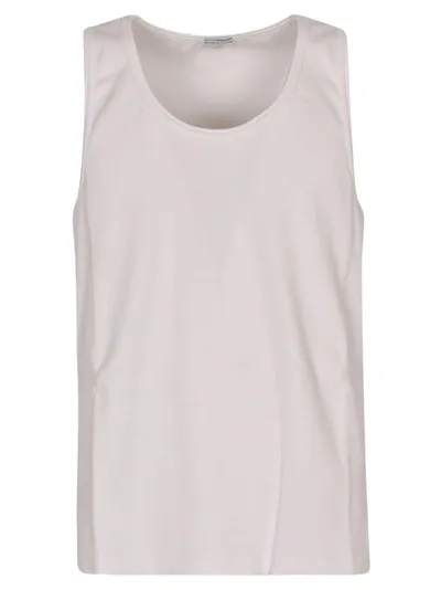 Bottega Veneta Crewneck Tank Top In Chalk