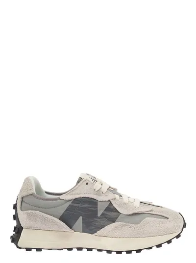 New Balance 327 Sneaker In Grey Matter White