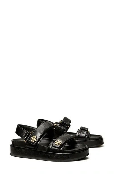 Tory Burch Kira Slingback Sport Platform Sandal In Black