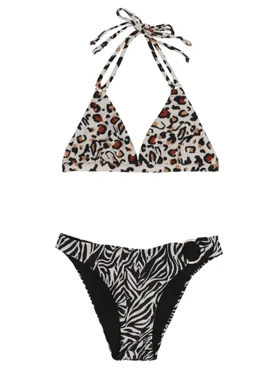 Liu •jo Animal Print Bikini Beachwear Multicolor