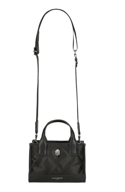 Kurt Geiger Micro Square Crossbody Tote Bag In Black