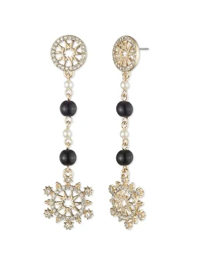 Marchesa Black Pearl Linear Earring