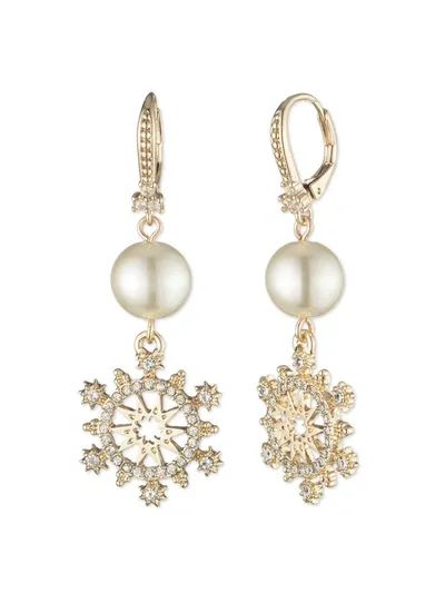 Marchesa Gold Double Drop Earring