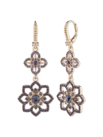 Marchesa Tanzanite Lace Double Drop Earring