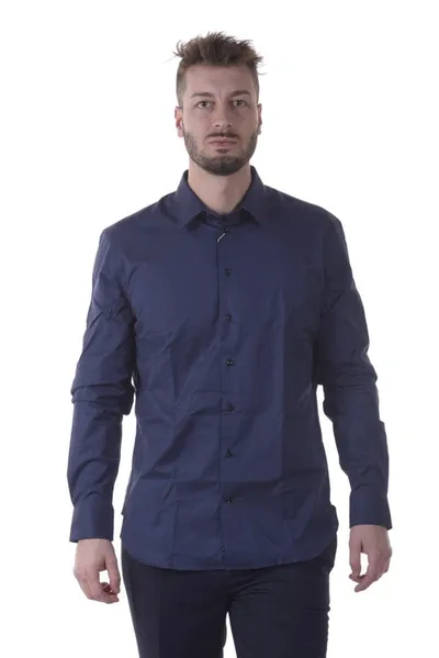 Armani Collezioni Shirt In Blue