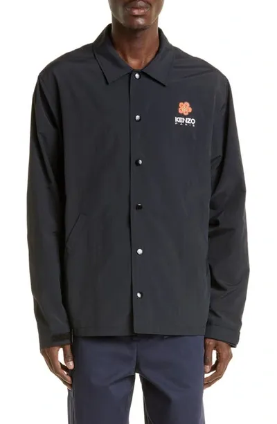 Kenzo Boke Placed Light Coach Jacket In Black