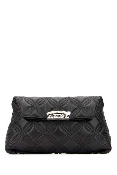 Alexander Mcqueen Sculptural Large Pouch In Black