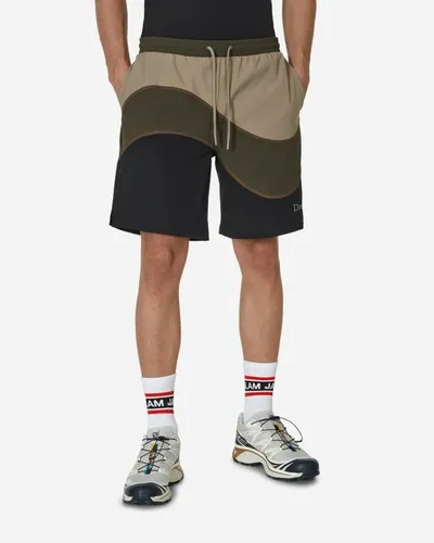 Dime Wave Sports Shorts Khaki In Brown