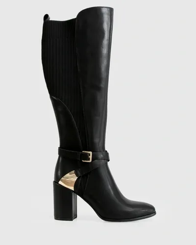 Belle & Bloom Breton Knee High Boot - Black