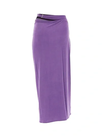 Jacquemus La Jupe Espelho Cut-out Skirt In Purple