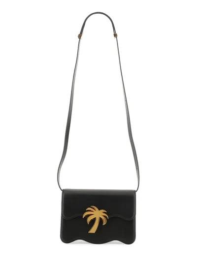 Palm Angels Palm Beach Shoulder Bag In Black