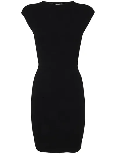 Dsquared2 Open-back Sleeveless Minidress In Black