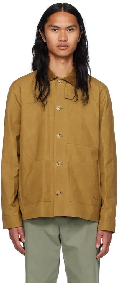 Apc Gabriel Casual Jacket In Camel