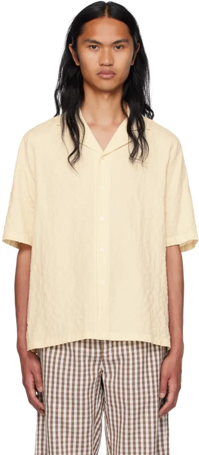 Officine Generale Off-white Eren Shirt In Ecru